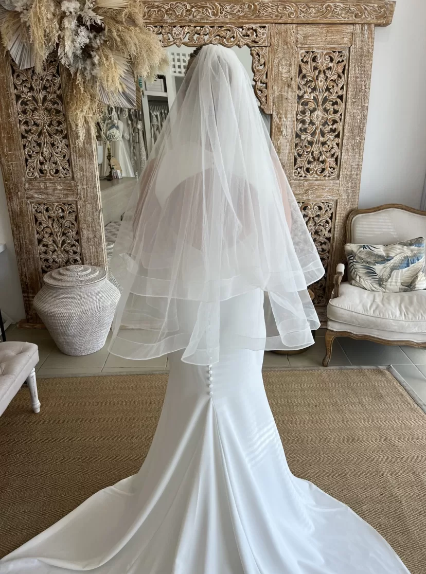 Horse-Hair 2 Tier Veil - Kate Gubanyi hand-made wedding dresses